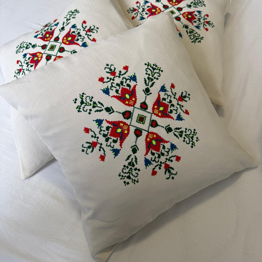 Hand-Embroidered Cushion cover