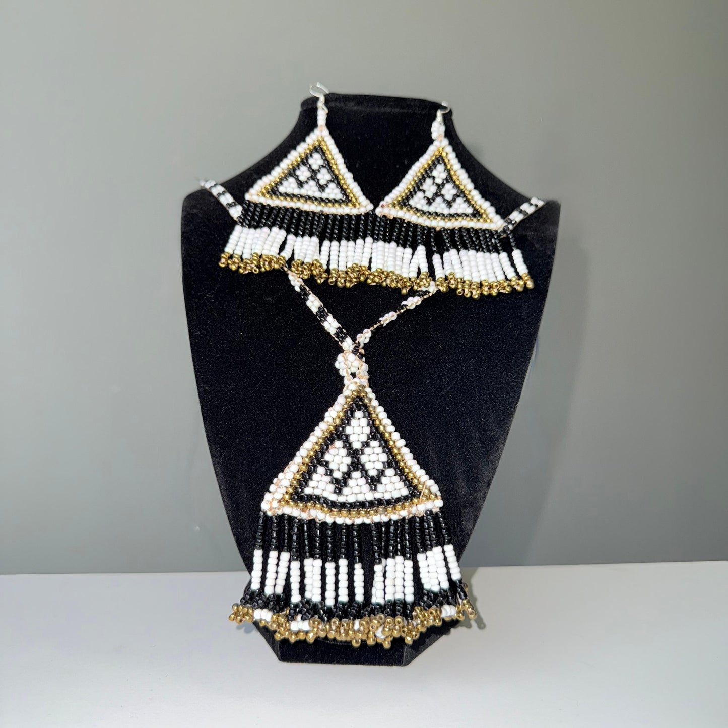 HH: Hand- Beaded Jewelry Set