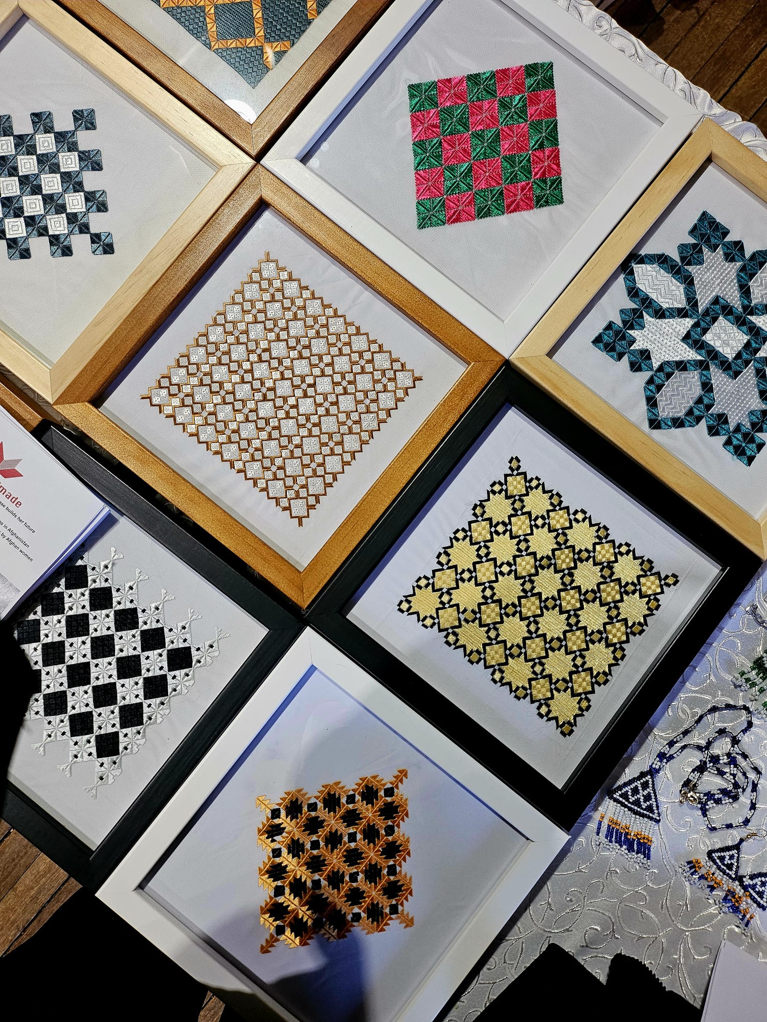 Framed Embroidered Artworks