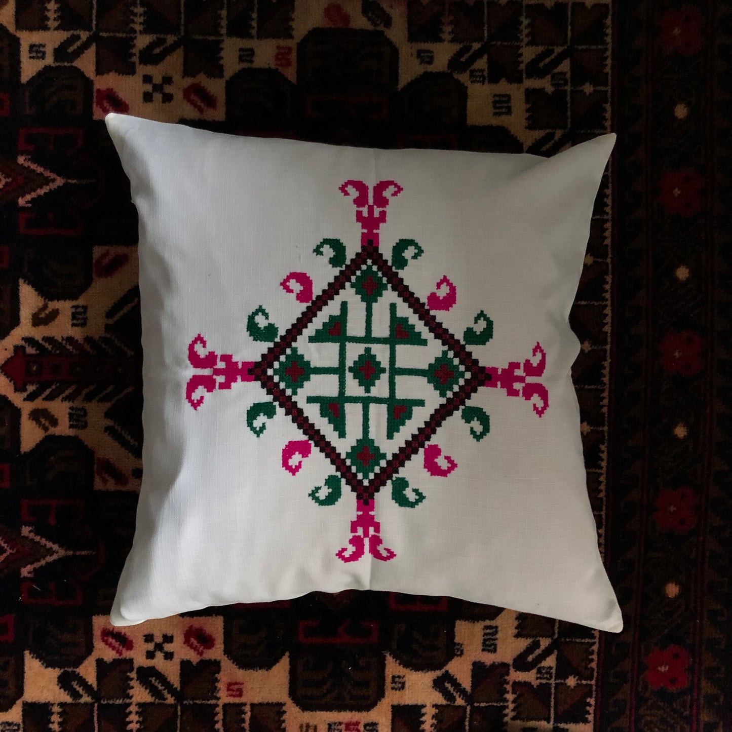 Hand-Embroidered Cushion cover