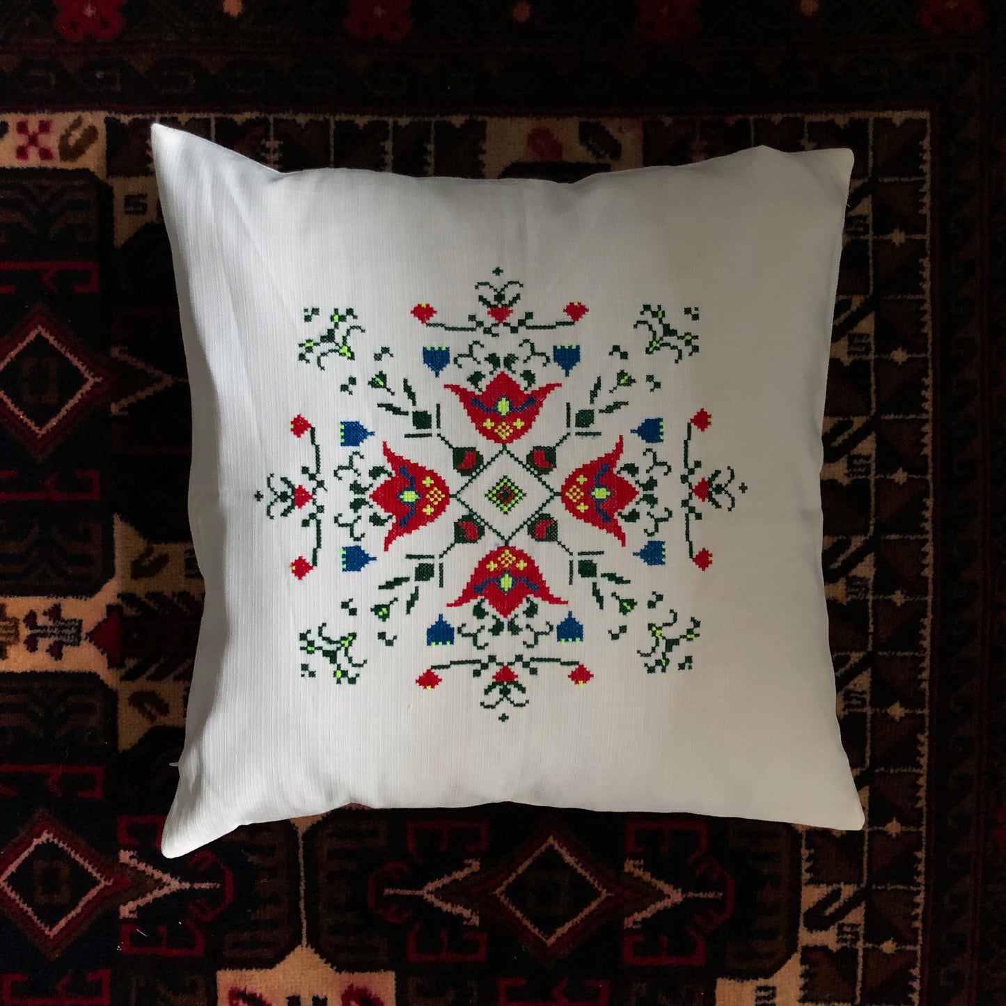 Hand-Embroidered Cushion cover