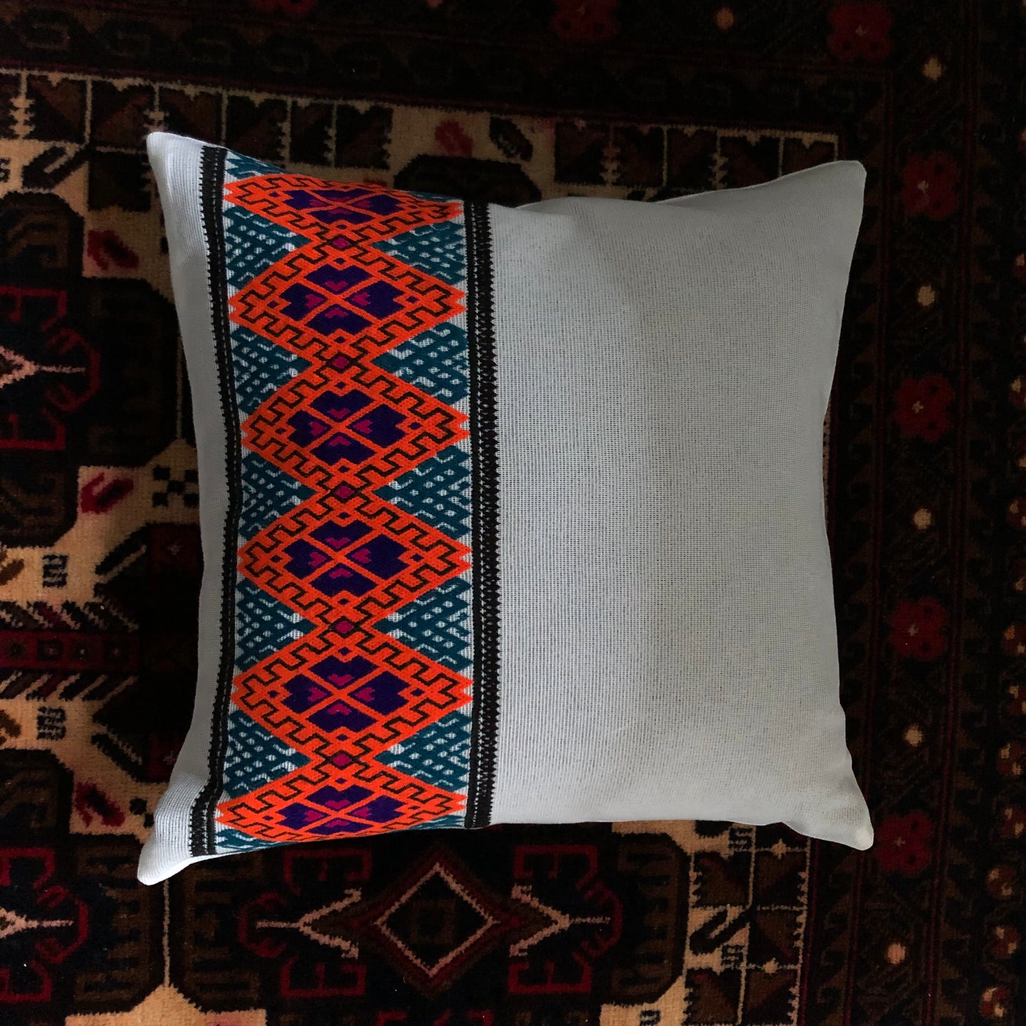 Handmade Afghan cushion cover