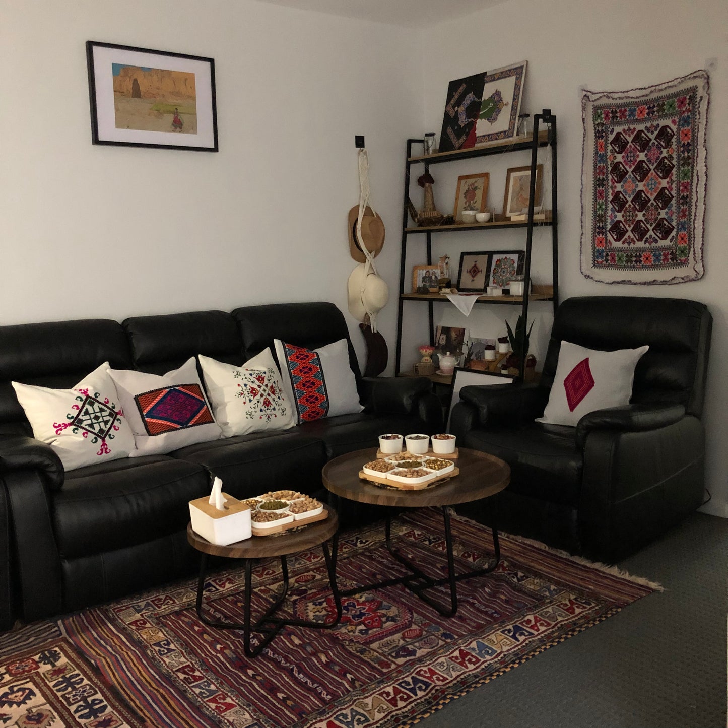 Handmade Afghan cushion cover
