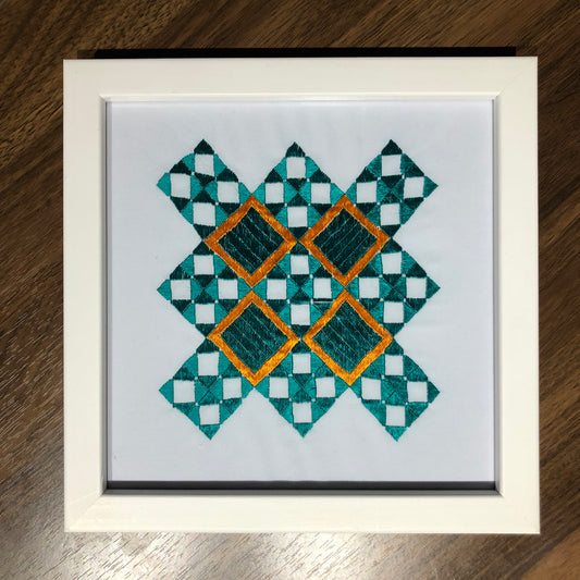 Framed Embroidered Artwork -5