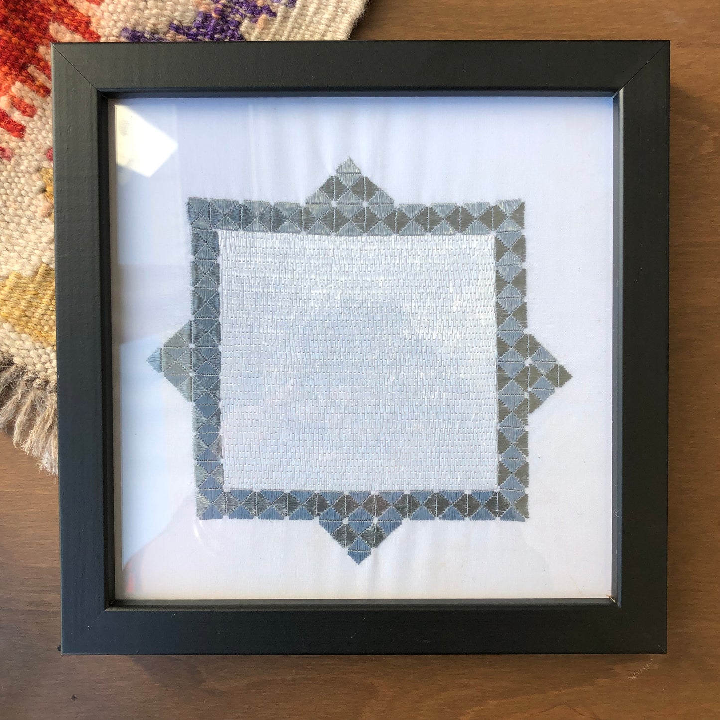 Framed Afghan Embroidery Artwork -27