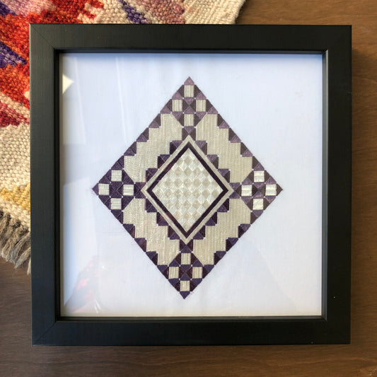 Framed Afghan Embroidery Artwork -25