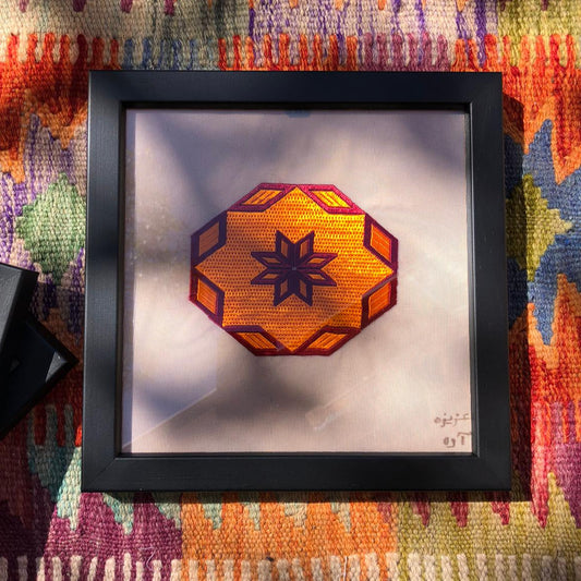 Corban & Blair 30x30cm black frame