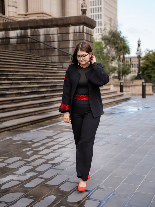 Hoori Handmade Embroidered Coat